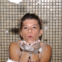 Annette Rose in shower